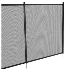 4 x 72 FT Removable Pool Fence for Inground Pools 340GSM Teslin PVC Mesh Easy DIY Install (Black)