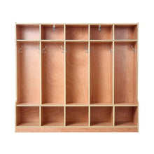 Kids Coat Cubby Organizer 5-Section Wooden Locker with 10 Storage Cubbies