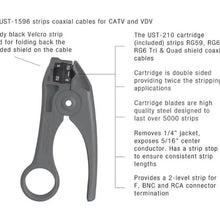 COAX Stripping Tool with Twin RG59 and RG6 Blade UST-1596 (Pack of 3)