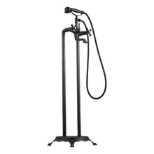 Clawfoot Bathtub Faucet Freestanding Tub Filler with Handheld Shower Oil-Rubbed Bronze 360° Spout & 59" Hose