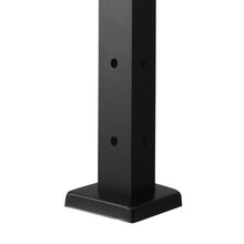 42" Stainless Steel Corner Cable Rail Post with Brackets (Black)