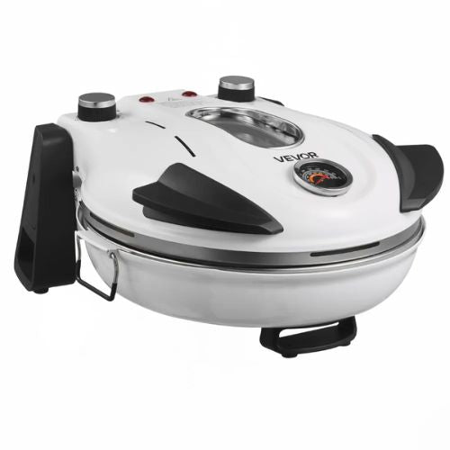 12-Inch Electric Pizza Oven 1200W Cordierite Stone 5-Mode Temperature ...