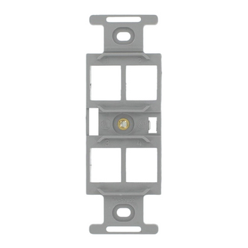 4-Port QUICKPORT Duplex Type 106 Insert Gray 41087-QGP