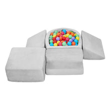 Climbing Toys 5-Piece Foam Set for Toddlers 6 Months to 3 Years Indoor Climb and Crawl Playset with Ball Pit (Balls Not Included)