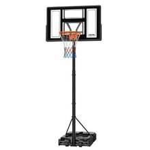 44 inch Portable Basketball Stand Adjustable Basketballs Goal System with Built-in Rolling Wheels for Kids Teens  Adults