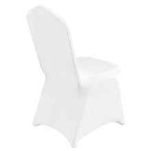100-Pack Stretch Spandex Folding Chair Covers Washable (White)