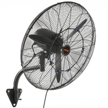 24 In Wall Misting Fan 7000 CFM 3-Speed Waterproof Oscillating Black (1-Piece Set)