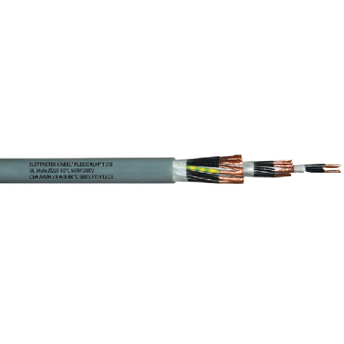 Flexidrum T 210 Bare Copper Unshielded Non-woven Tape PUR Control Cable