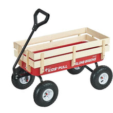 39" Pull-Along Toddler Wagon with Handle 330 lb Capacity for Kids Gardening Beach