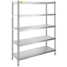 48 X 18 In Stainless Steel Shelving  5 Tier Adjustable Shelf Storage for Kitchen RK48-5T