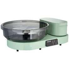 Pottery Wheel 14" & 11" Turntables 450W Electric Wheel Foot Pedal 30-300 RPM Aluminum Body (Green)