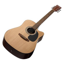 41 Inch Cutaway Acoustic Guitar Bundle with Gig Bag Tuner Capo & Accessories (Natural)