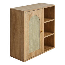 Wall-Mounted Bathroom Cabinet with Door Adjustable Shelf (5 Levels) Over-the-Toilet Storage for Laundry Kitchen Restroom