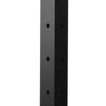 42" Corner Railing Post Black Stainless Steel 1-Pack Pre-Drilled L Holes