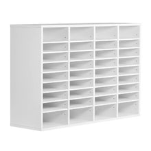 36 Compartment Desk Literature Organizer File & Mail Sorter – (White)