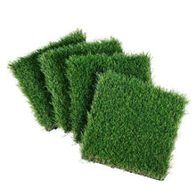 12 x 12 In Artifical Grass Tiles Interlocking Turf Deck Set for Indoor Outdoor Entryway Scraper Dog Mats