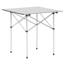 Portable Folding Camping Table – Lightweight Aluminum Table with Carry Bag (Silver)
