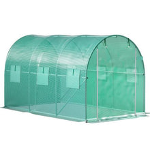 10×7×7' Ft Green Portable Plant Hot House with Galvanized Steel Hoops Walk-in Tunnel Greenhouse VV-TG-1077GREEN