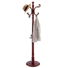 Modern Wooden Coat Rack Stand with Weighted Base 11 Hooks Hall Tree for Entryway Bedroom & Living Room