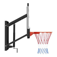 54" Adjustable Wall-Mount Basketball Hoop – Indoor/Outdoor for Playing