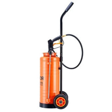 3.5-Gallon Stainless Steel Concrete Sprayer Wheeled Cart 20.5-Inch Wand 48"/120" Hoses & 2 Brass Nozzles