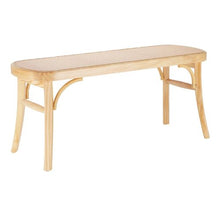 43.3 In Rattan Bench with Oak Wood Legs Handwoven Rattan for Entryway Bedroom Living Room Kitchen