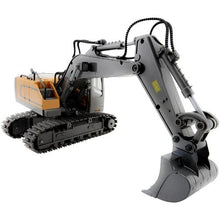 Remote Control Excavator Toy – 1:20 Scale 11-Channel RC Digger with Lights & Sounds Full-Function Construction Vehicle 2 Batteries