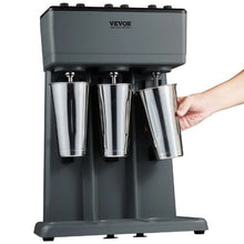 375W Triple Head Milkshake Machine 3-Speed Mixer with 3 x 820ml Stainless Steel Cups for Commercial Use