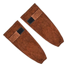 Cowhide Leather Safety Welding Sleeves – Heat & Flame Resistant Arm Guards for Welding Blacksmithing & Gardening
