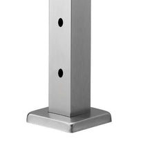 36" Silver Stainless Steel Deck Cable Rail Post with Brackets