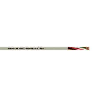 22 AWG 4C Bare Copper Unshielded PVC Semi-Rigid 300V Gaalflex Data LiYY UL Cable