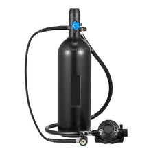 1.9L Mini Scuba Tank Portable Diving Cylinder with Backpack & Case Reusable Emergency Pony Bottle