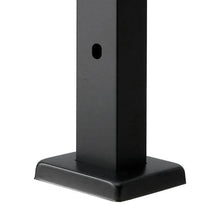 36" Black Stainless Steel Stair Railing Post with Pre-Drilled 30° Holes