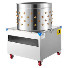 Chicken Plucker Machine – 23.6" Drum 2200W 240RPM 119 Soft Fingers Stainless Steel Feather Remover with Transport Wheels