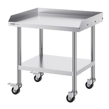 24 X 28 In  Stainless Steel Work Table with 4 Wheels  for Commercial Kitchen Restaurant SKT710-610