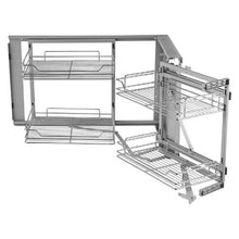34 X 21 Inch 2 Tier Pull Out Cabinet Organizer Soft Close Slide Out Drawer for Kitchen DG-900