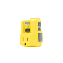 120V 15A Single Outlet Right Angle GFCI Adapter Yellow 14650013-6 (Pack of 6)