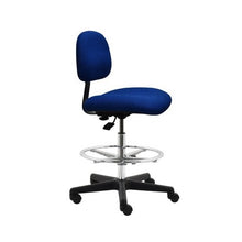 24" H - 34" H Bench Height Chair No Arms PL10-F-BLUE-312 Dark Blue