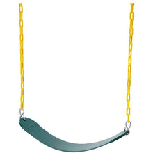 Green Swing Seats – 66" Coated Chains & Snap Hooks, 300 lbs Capacity (2-Pack)