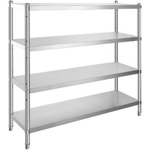 72 In Stainless Steel Shelving 4 Tier Adjustable Shelf Storage for kitchen VV-SSS-4-72