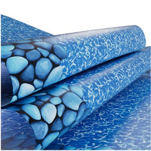 15-ft Round Pool Liner Overlap Vinyl Liner Fits 54" Walls for Steel-Sided Above Ground Pools Boulder Swirl