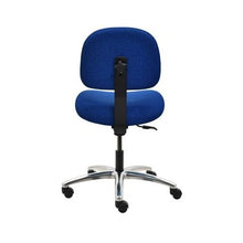 17" H - 22" H Desk Height Fabric Chair No Arms AL12-F-BLUE-312 Dark Blue
