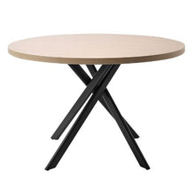 Round Dining Table Set with 4 Upholstered PU Leather Chairs for Small Spaces (5-Piece)