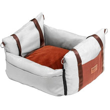 25lbs Dog Booster Car Seat Pet Car Seat Small Dog up to Gray for Car JBS-PCS-004-GRAY