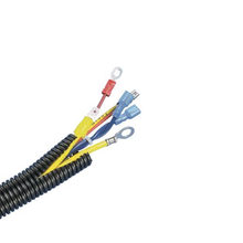 Loom Slit Wall Tubing protects cables impact and abrasion Yellow CLT150F-X4 10FT