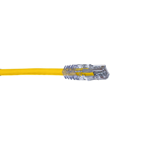 30' 24 AWG Yellow Cat 6 UTP Copper Patch Cord UTPSP30YLY