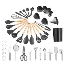 Cooking Utensils Set Silicone Spatula Spoon Heat Resistan Tools for Kitchen HZ-02(Pack of 50)