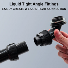 1/2" UL Rated Non-Metallic Nylon Liquid Tight Conduit 90° Elbow Fitting Black (Pack Of 10)