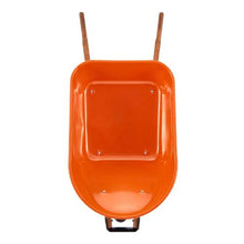 Heavy-Duty Garden Wheelbarrow – 6 Cu. Ft. Load 330 lbs Capacity Single Wheel 16" Wide Track Easy Loading Dump Cart