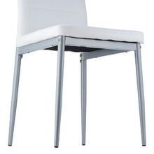 Modern Dining Room Accent Chairs Upholstered Leather Side Chair for Dining Tables Space-Saving Kitchen Table